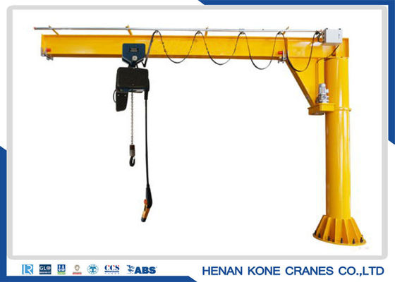 Rentang Besar 5 Ton Electric Jib Crane 360 ​​Derajat Rotasi