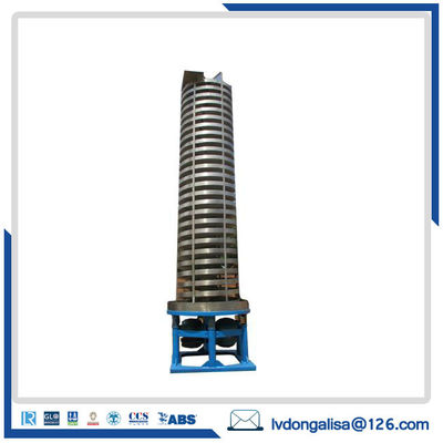 Konveyor Lift Spiral Vertikal, Konveyor Pendingin Spiral Untuk Garam Batu